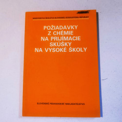 Požiadavky z chémie na prijímacie skúšky na VŠ